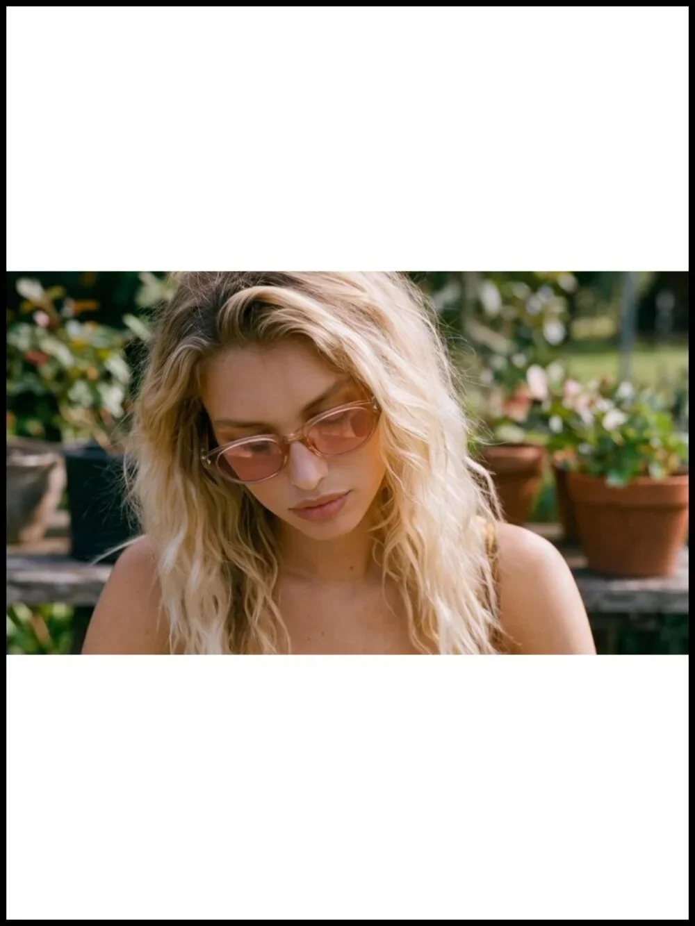 Retro Cat Eye Sunglasses Narrow Oval UV400 Protection